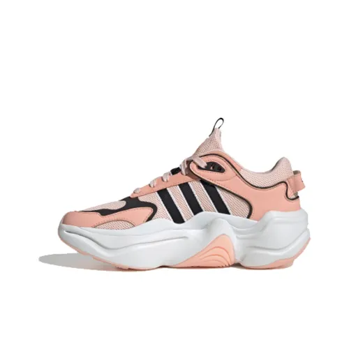 Adidas Originals Magmur Runner Chunky Sneakers Women's Low-Top Orange Pink/Black