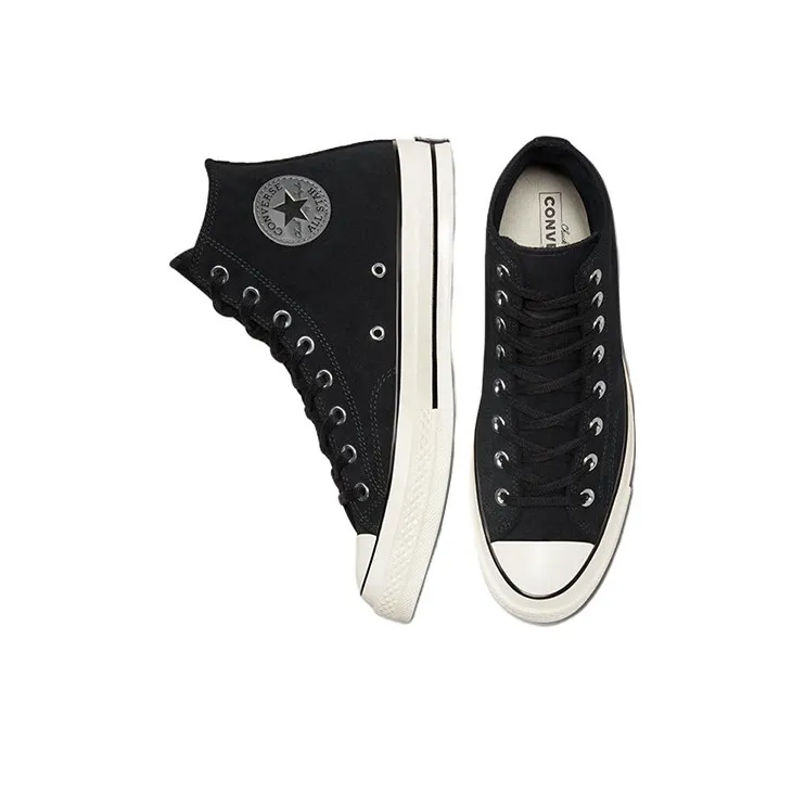 Chuck 70 Converse Suede High 'Black White'-3