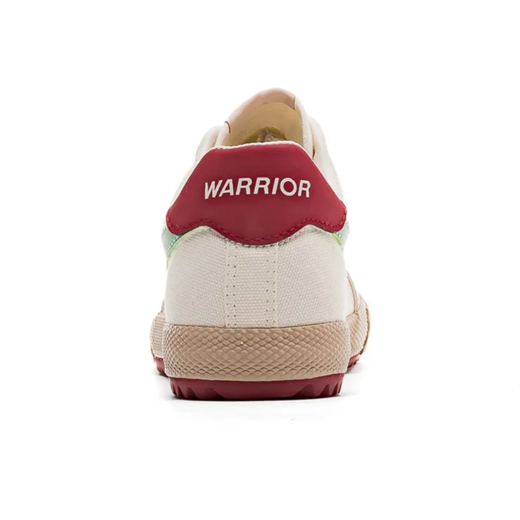 Warrior Warrior Lightweight Wear Resistant And Slip Resistant Low Top Canvas Shoes Unisex Beige Gray Green-2