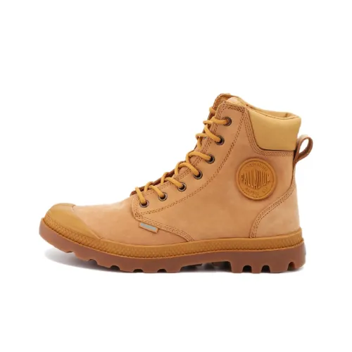 Palladium Pampa Outdoor Boots Unisex High-Top Earth Yellow