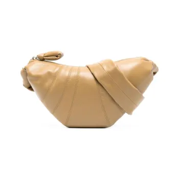 Lemaire Croissant Series Sheepskin Croissant Shoulder Bag Women's Beige Yellow