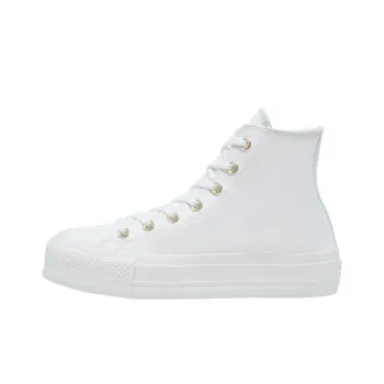 Converse Chuck Taylor All Star Lift Platform Elevated White Gold Women's