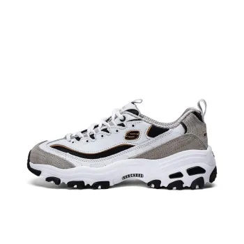 Skechers Chunky Sneakers Women's Low Top White/Light Gray/Black/Gold