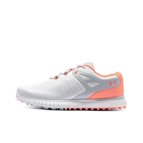 Under Armour Charged Breathe Golf Shoes Women's Low-Top White/Orange