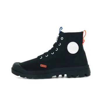 Palladium Pampa Mono Metro Slip Resistant, Abrasion Resistant, Breathable High Top Canvas Shoes Unisex Black