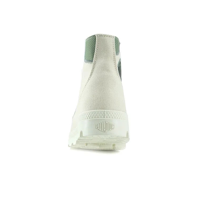 Palladium Anti Slip And Wear Resistant Breathable High Top Canvas Shoes Unisex White-3