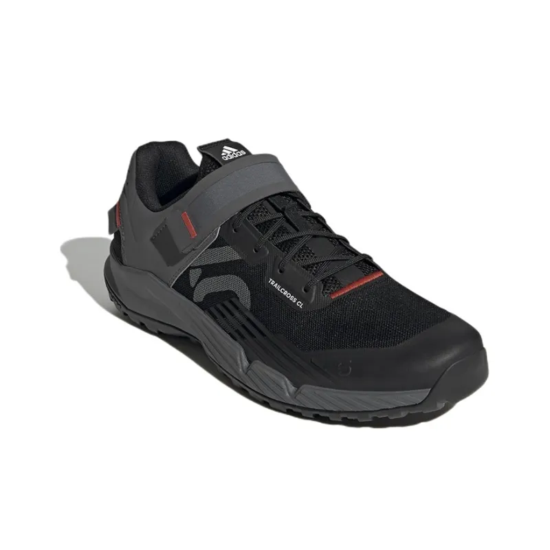 Adidas Five Ten Trailcross Clip In Core Black Grey Red-2