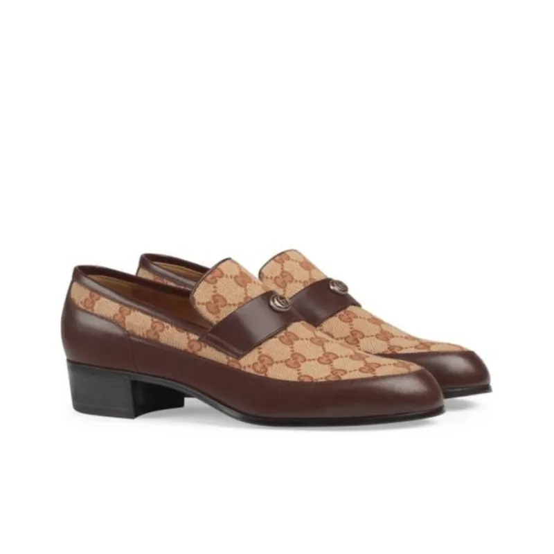 GUCCI Original GG Loafers With GUCCI Team Motif-2