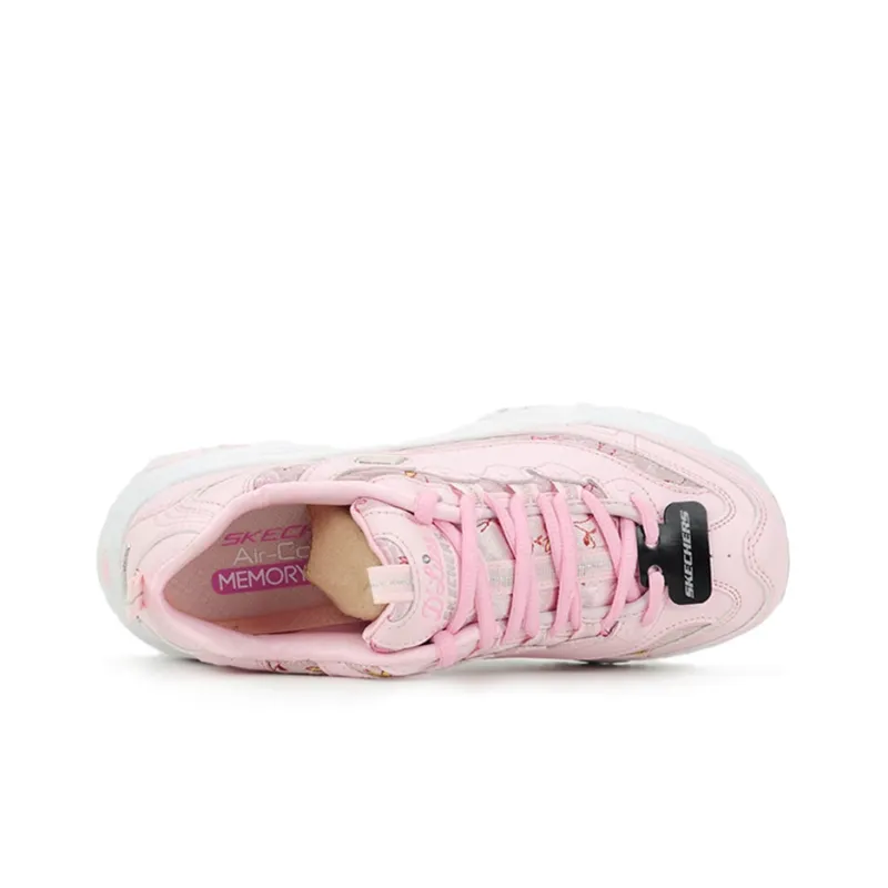 Skechers D'Lites 1.0 Low Dad Shoes Gs Pink Women's-2