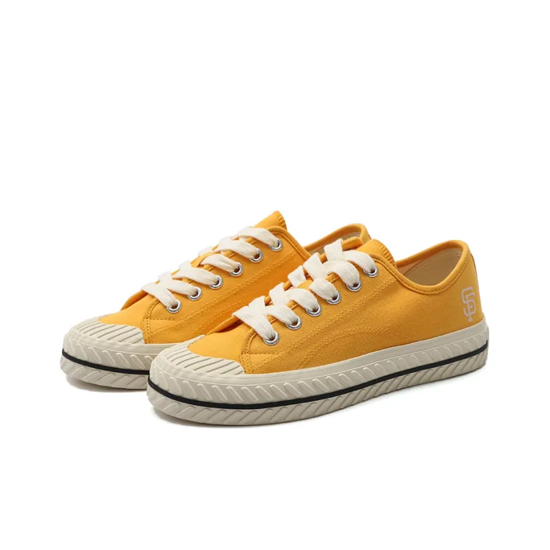 MLB Playball Playball Origin Durable Breathable Lightweight Low Top Canvas Shoes Unisex Orange-2