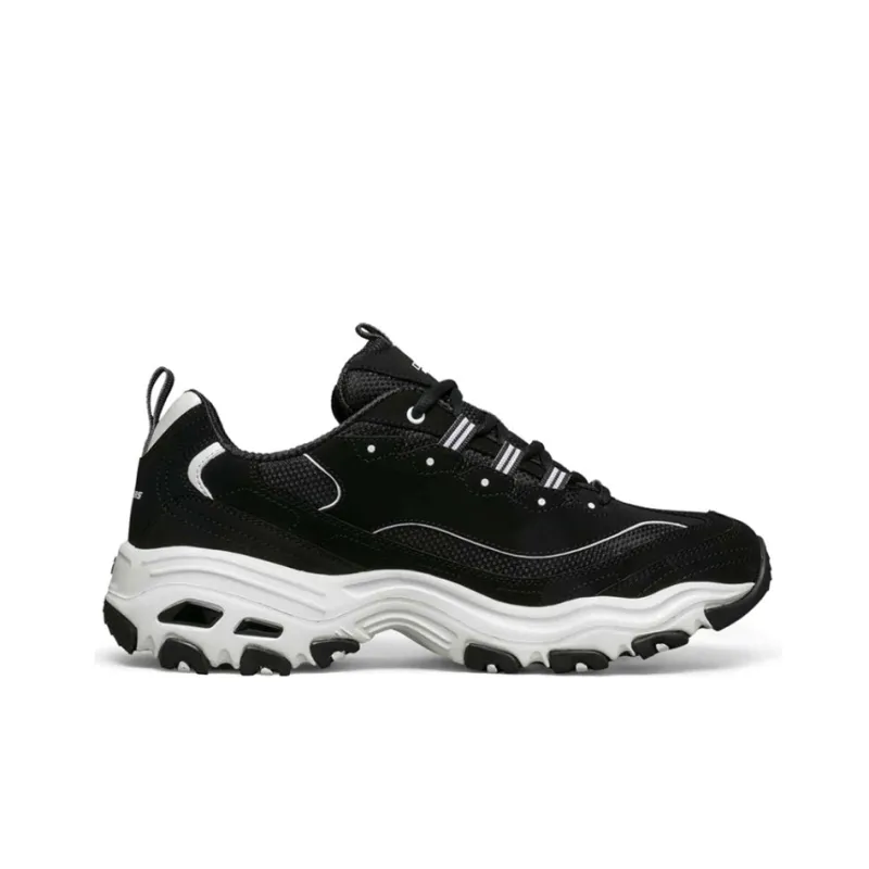 Skechers D'lites Running Shoes Black/White-1