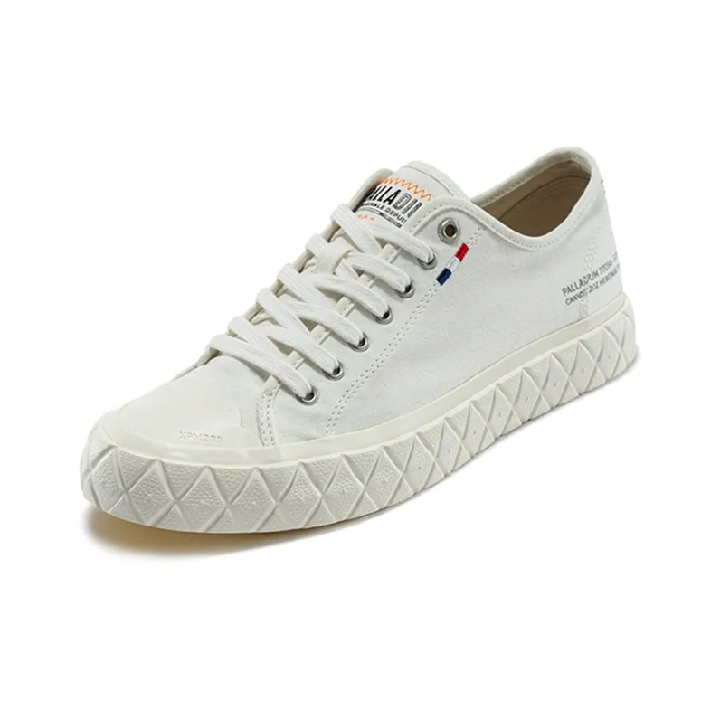 Palladium Palla Ace Comfortable And Simple Anti Slip And Wear Resistant Breathable Low Top Canvas Shoes Unisex White-1