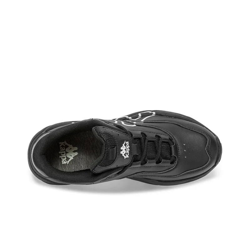 Kappa Cushioning, Slip Resistant, And Abrasion Resistant Low Top Chunky Sneakers Unisex Black-4