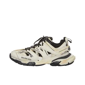 Balenciaga Track Worn Out In White Black