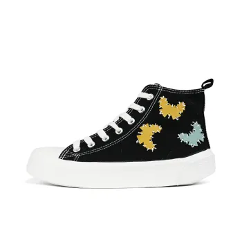Warrior Lightweight Cushioning High Top Canvas Shoes Women's Black