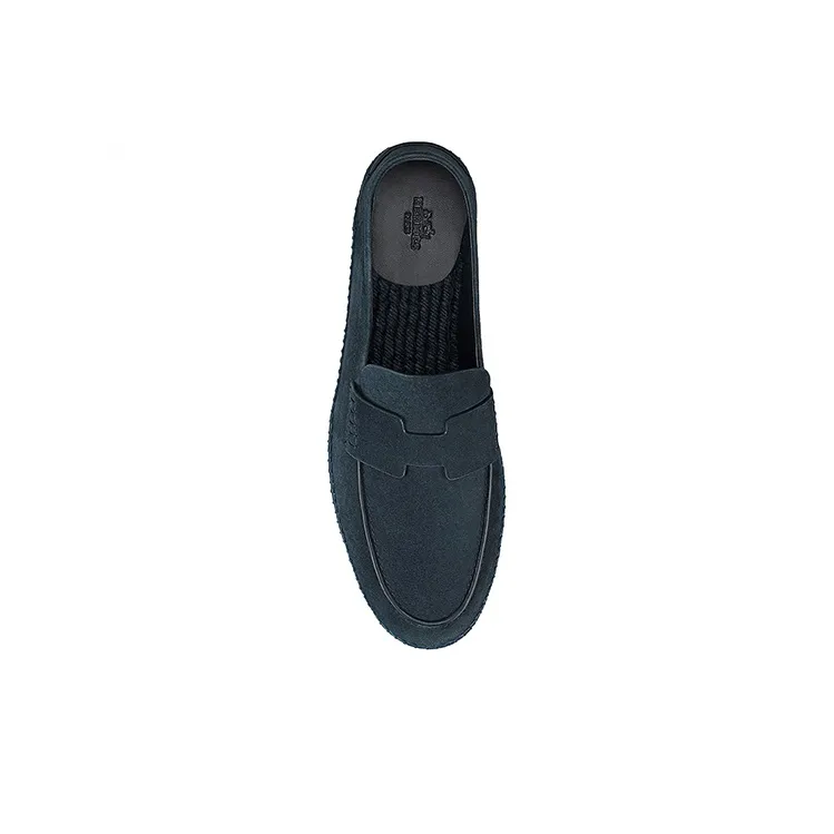 HERMES Espadrilles Women's Dark Blue-4