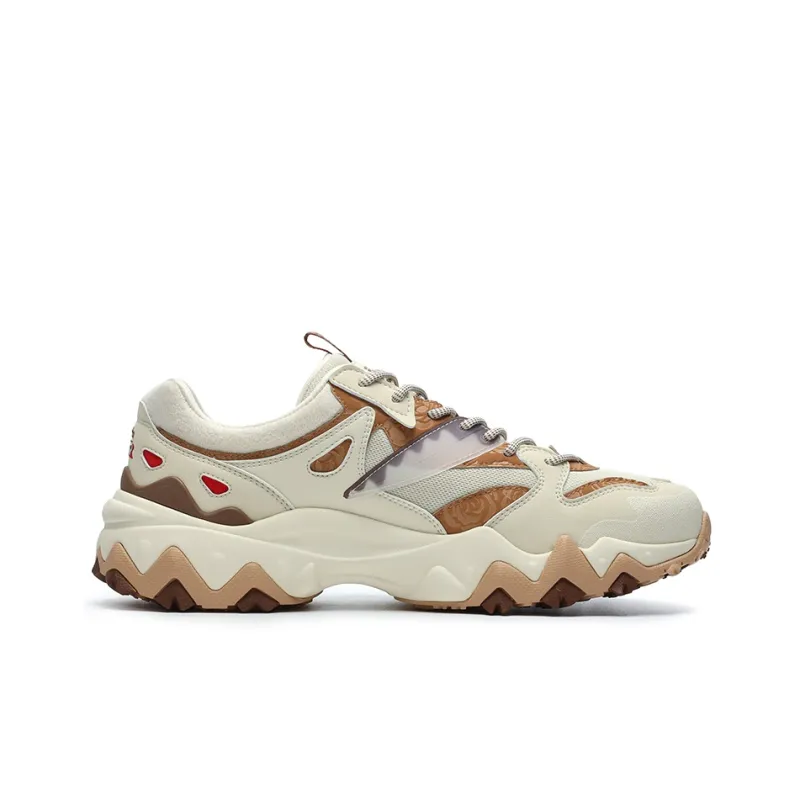 FILA Oakmont 2 Tiramisu Slip-Resistant Abrasion-Resistant Lightweight Low-Top Chunky Sneakers Men's Cloud Brown-2
