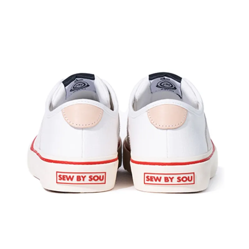SEW BY SOU NFS Series NFS Collection Anti Slip And Wear Resistant Breathable Cushioning Canvas Shoes Unisex White-4