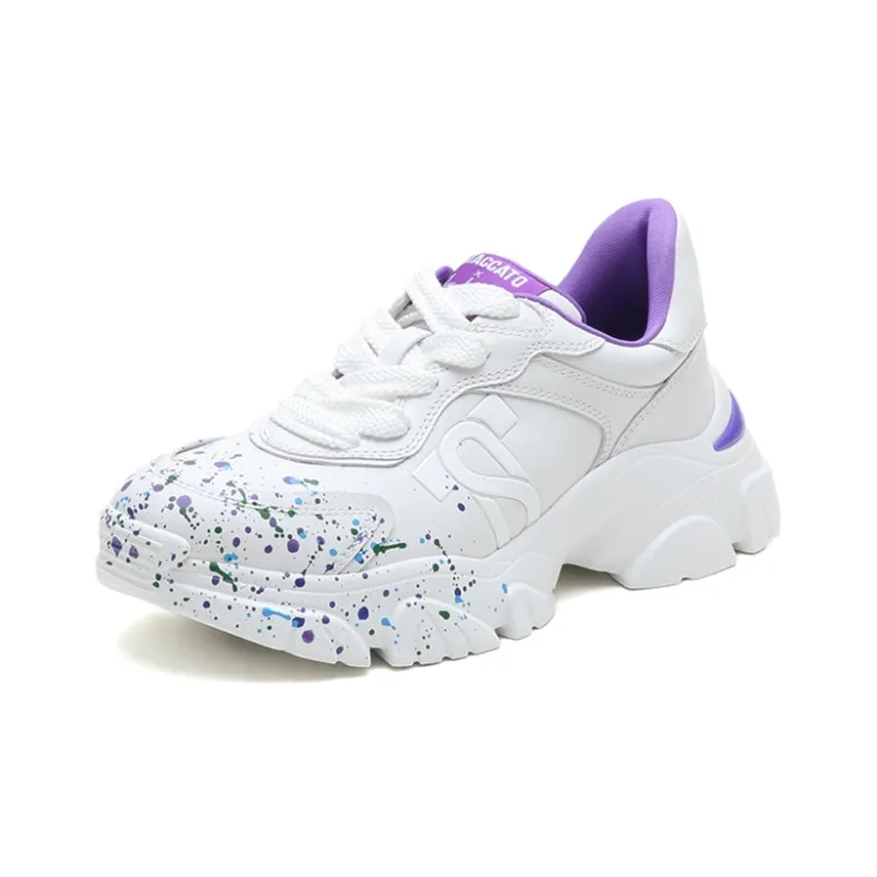 Staccato Chunky Sneakers Women's Low-Top White-1