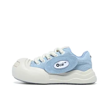 Ocai 002 Smile Anti Slip Wear Resistant Low Top Canvas Shoes Unisex Blue