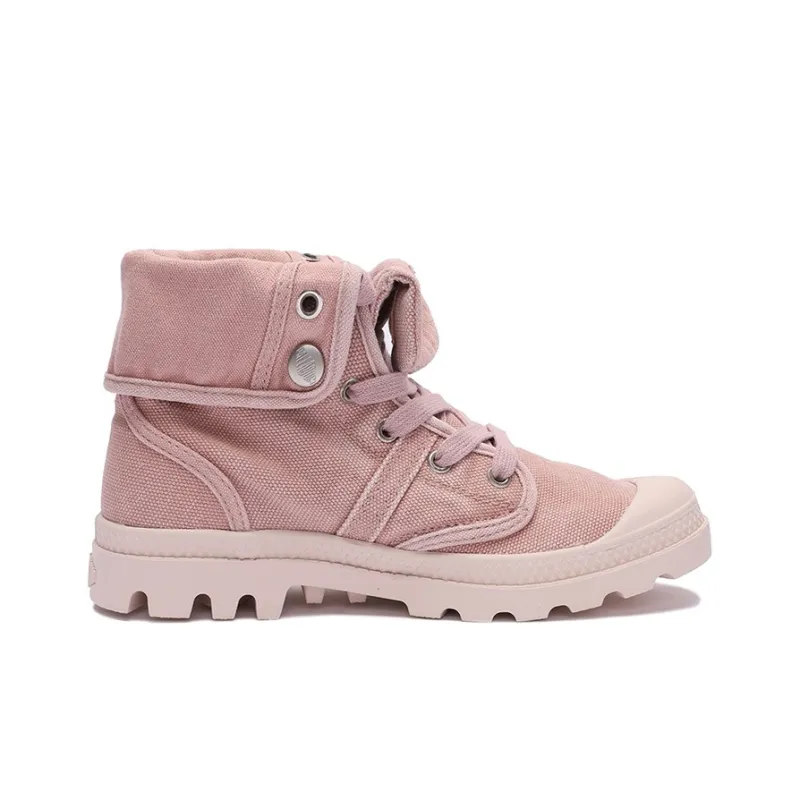 Palladium Outdoor Boots Women's Mid Top Light Pink-1