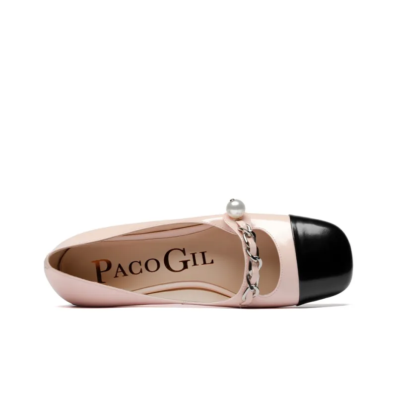 PACO GIL Women's Casual Shoes Women's Low-Top Light Pink-4