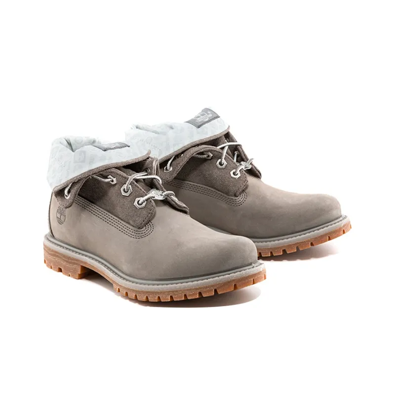 Timberland Roll Top Boots Basic 'Medium Grey With Light Grey' Women's-2