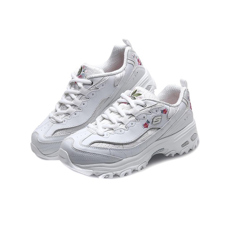 Skechers White Chunky