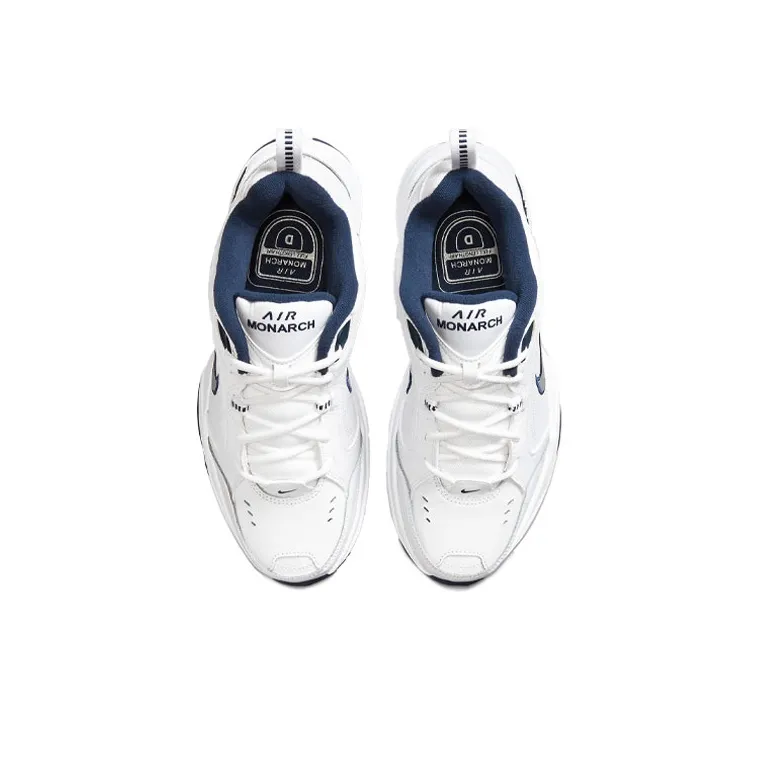 Nike Air Monarch Iv White Navy-3