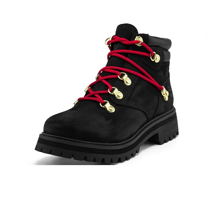 Timberland Holiday Luxe Waterproof Boot 'Black Nubuck Red' Women's-2