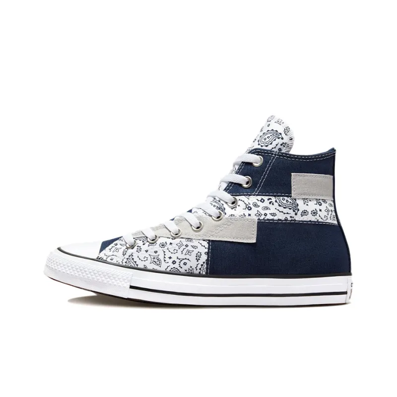 Converse Chuck Taylor All Star High 'Paisley Patchwork Midnight Navy'-0