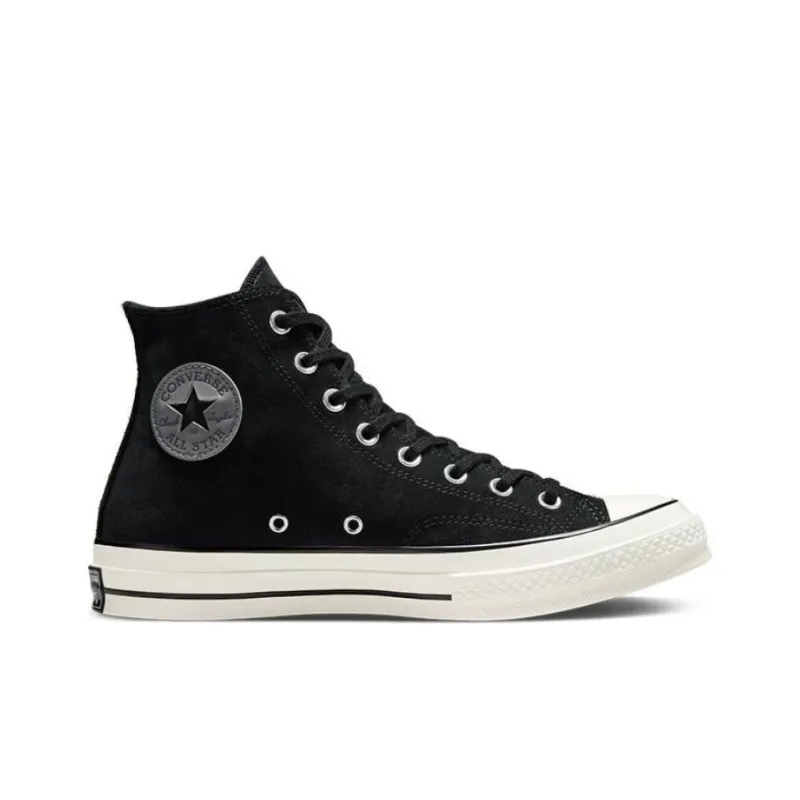 Chuck 70 Converse Suede High 'Black White'-1
