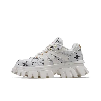 Palladium Chunky Slip-Resistant Height Increasing Low-Top Chunky Sneakers Women's Black White