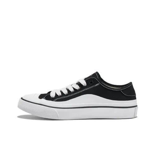 PSO Brand Canvas Shoes Unisex Low-Top Black