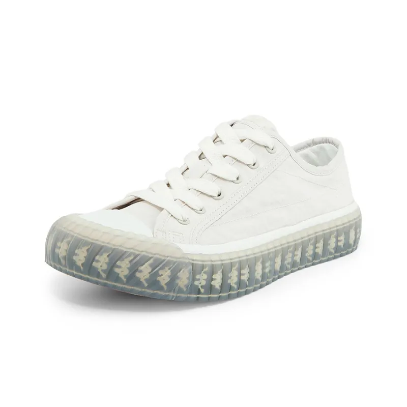 Kappa Wear-Resistant Low-Top Canvas Shoes Unisex Bright Rain Gray-1