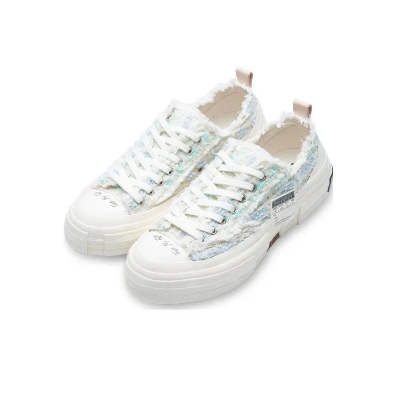 VESSEL G.O.P. Lows 'Pastel Mixed Tweed' Low Top Vulcanized Canvas Shoes Unisex Blue-1
