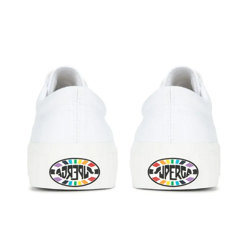 SUPERGA Canvas Shoes Unisex Low Top White-4