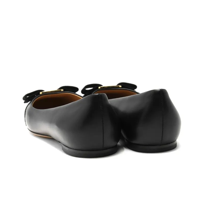 FERRAGAMO Vara Leather Ballerina Shoes-2