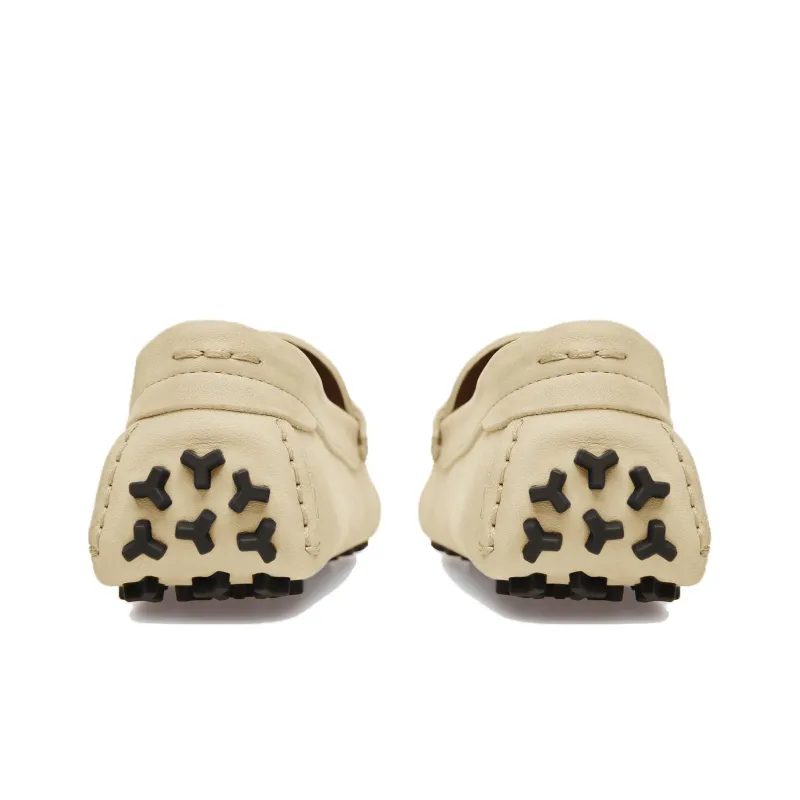 BALLY Driving Shoes Women's Beige-3