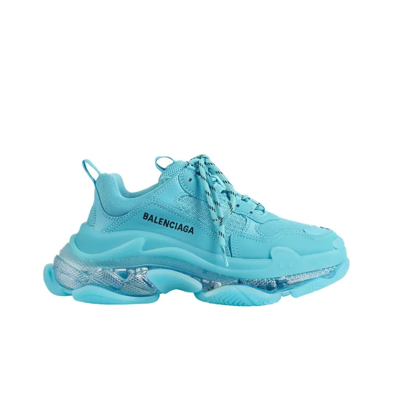 Balenciaga Triple S Clear Sole Turquoise Women's-1