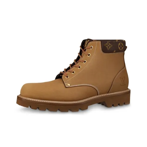 LOUIS VUITTON Oberkampf Outdoor Boots Men Brown