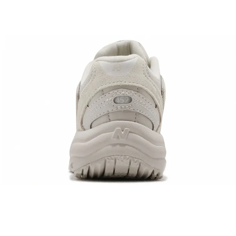 New Balance NB 452 Cushioned Slip Resistant Low Top Chunky Sneakers Women's Greige-3