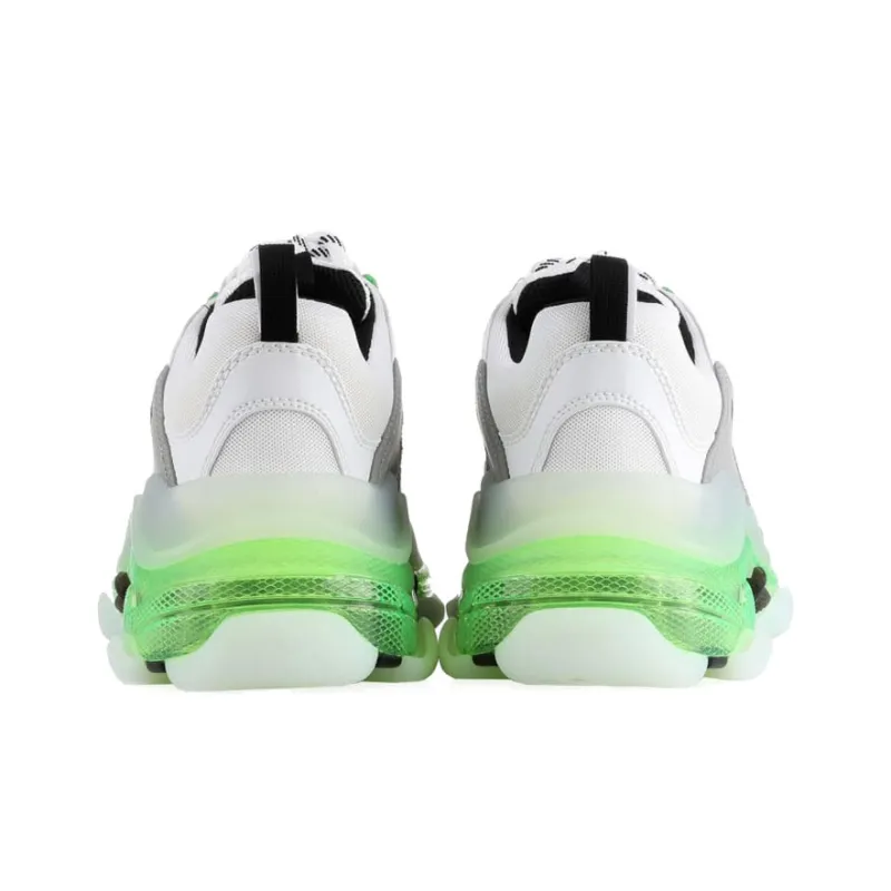 Balenciaga Triple S Clear Sole White Green-4