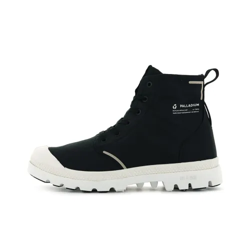 Palladium Pampa Lite+ Recycle Wp+ Anti-Slip And Wear-Resistant Breathable High-Top Canvas Shoes Unisex Black
