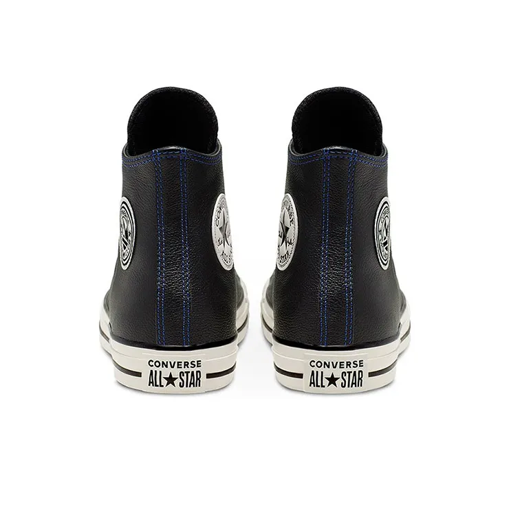 Converse Chuck Taylor All Star High Tumbled Leather 'Black Hyper Royal'-4
