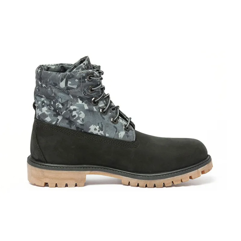 Camo Gray And Blue Timberlands Timberland Outdoor Boots Men