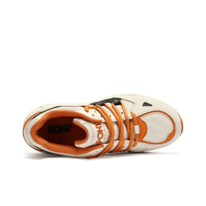 Pony Chunky Sneakers Men Low-Top Beige/Light Orange/Black-3