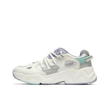 Pony Chunky Sneakers Women's Low Top White/Gray/Light Purple/Green