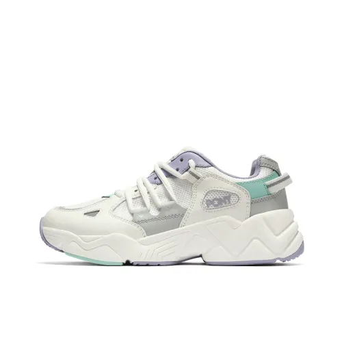 Pony Chunky Sneakers Women's Low-Top White/Gray/Light Purple/Green