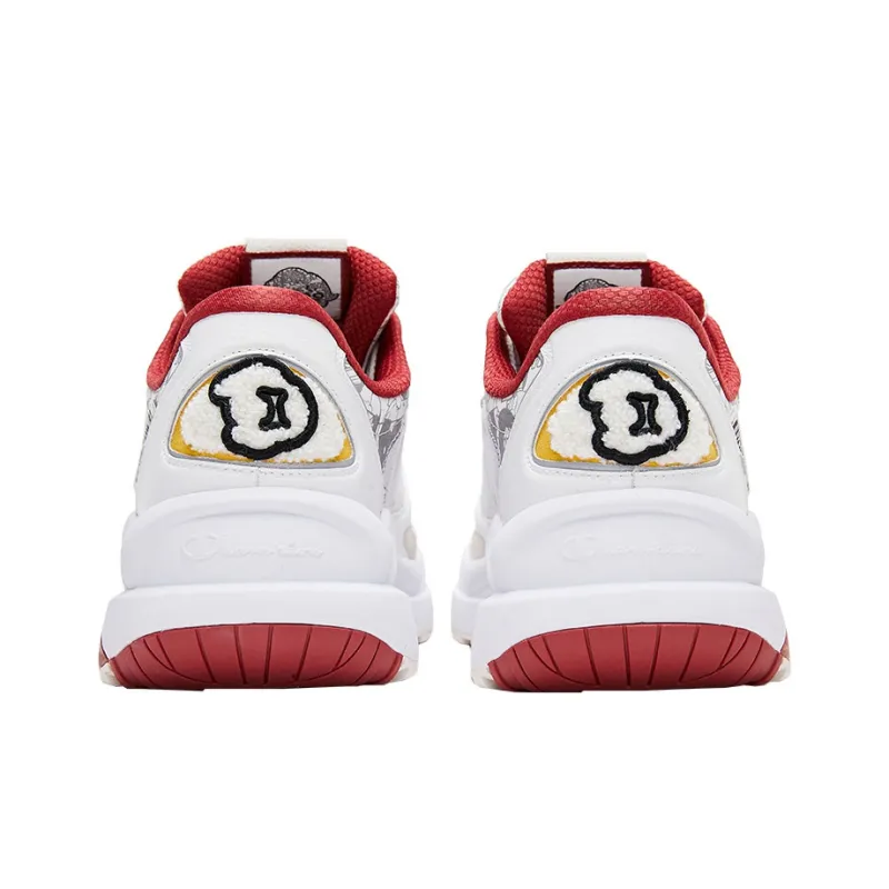 Pop Mart X Champion Chunky Sneakers Men Low Top White/Red-3